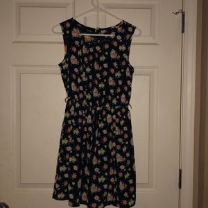 By&by navy and floral dress